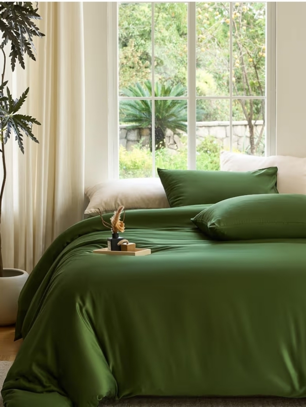 Doz By Sijo Organic Bamboo Queen Sz Duvet Cover Set Sz Q NwT